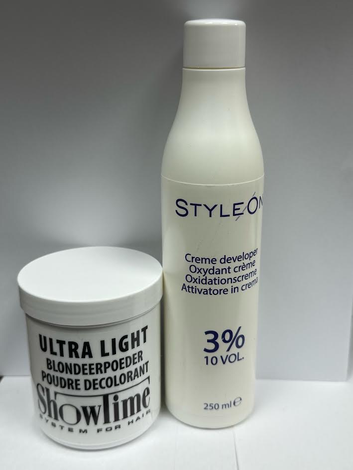 Showtime - [Combo] Blondeerpoeder (100gram) + Style on Oxidant Creme Peroxide 3% - (250ml)