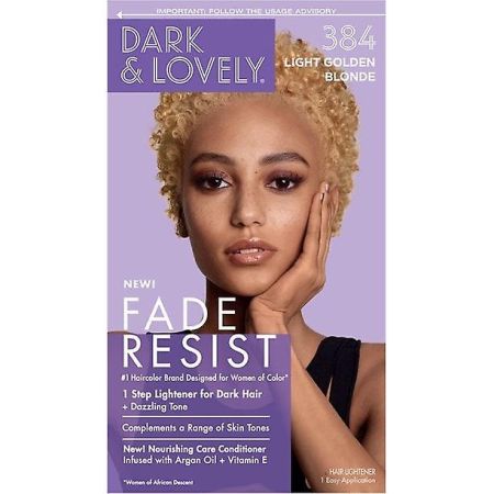 Dark and Lovely - Permanent Hair Color Light Golden Blond 384