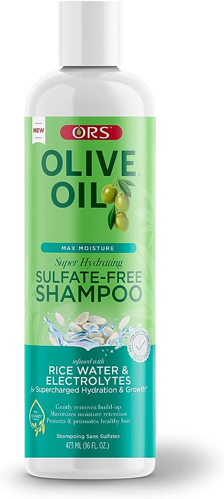 Organic -  Max Moisture Super Hydrating Sulfate-Free Shampoo, Infused with Rice Water