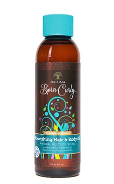 As I Am Naturally Born Curly Nourishing Hair & Body Oil 120ml