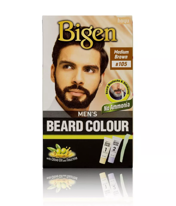 Bigen Men's Beard Colour B105 Medium Brown