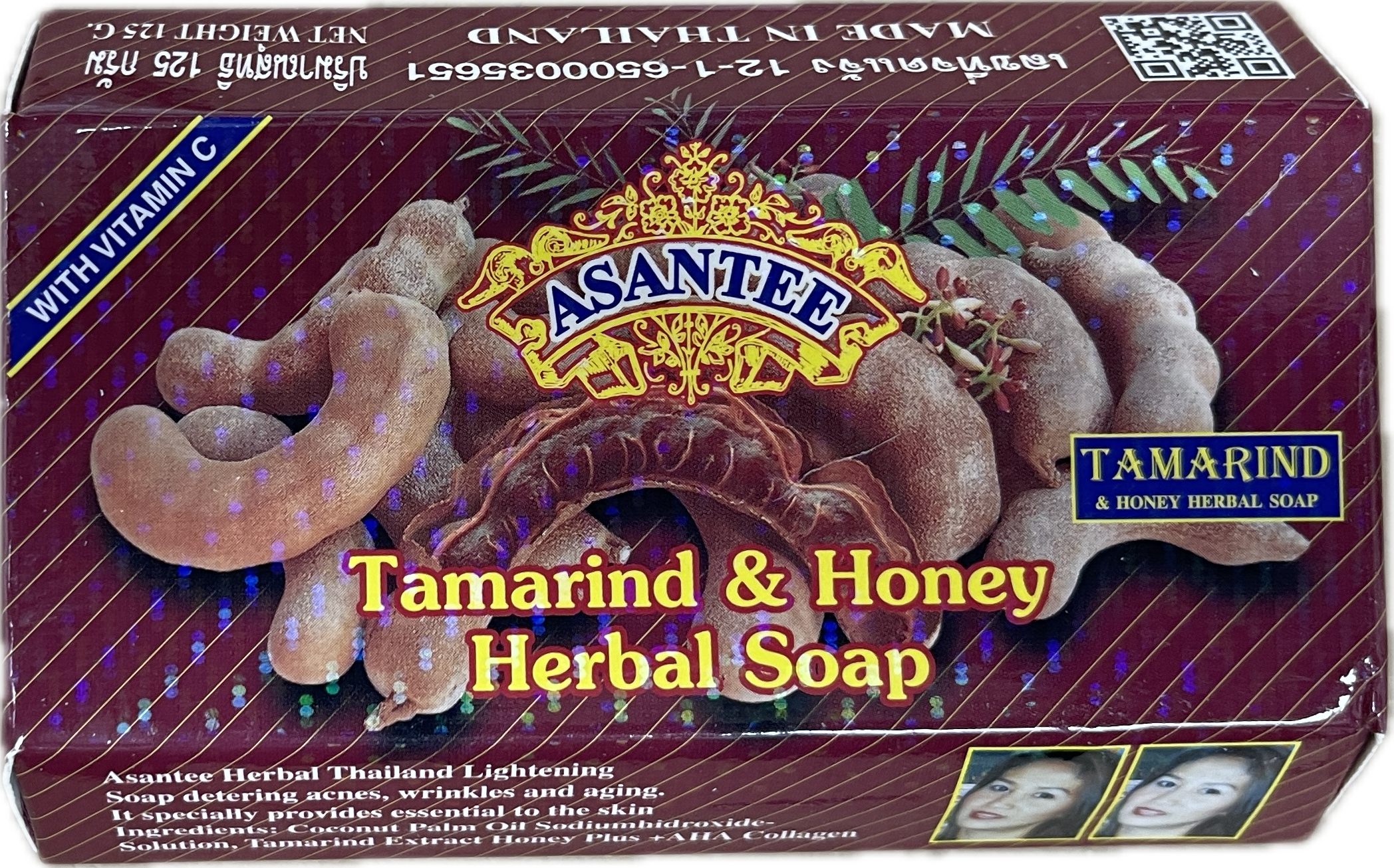 Asantee Termarind & Honey Herbal Soap 125g