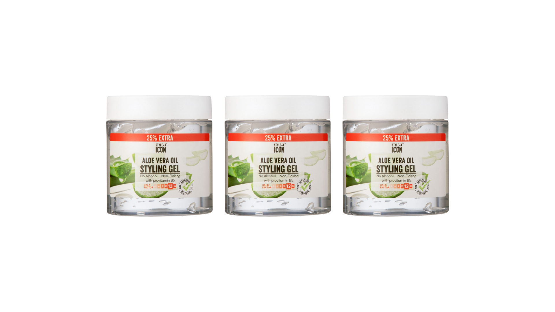 Style Icon - Aloe Vera Styling Gel 3x 525ml