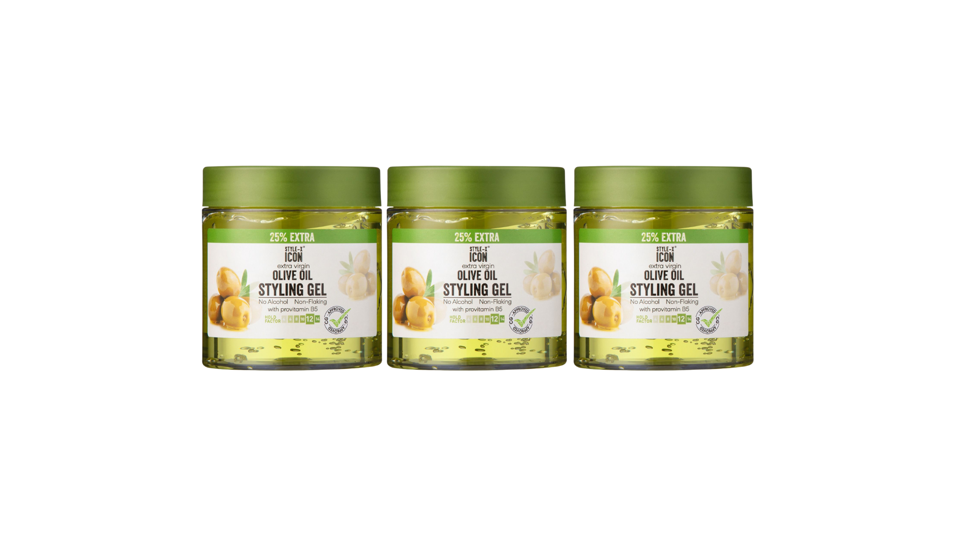 Style Icon - Olive Oil Styling Gel 3x 525ml