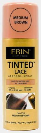 Ebin Tintedlace Spray 80ml - Medium Brown