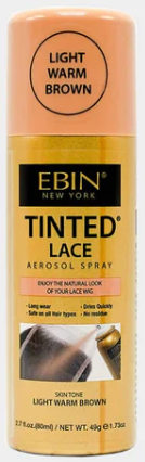 Ebin Tintedlace Spray 80ml - Light Warm Brown