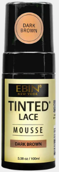 Ebin - TINTED LACE MOUSSE - DARK BROWN