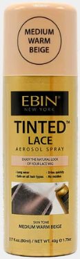 Ebin Tintedlace Spray 80ml - Medium Warm Beige