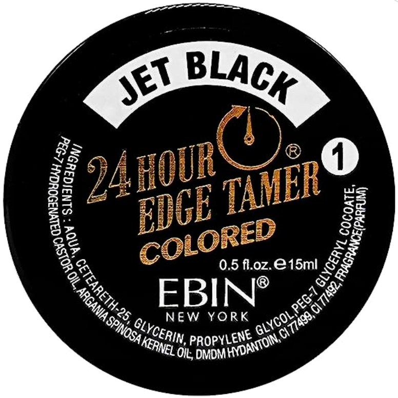 Ebin - 24 HOUR COLORED EDGE TAMER - JET BLACK 15ml