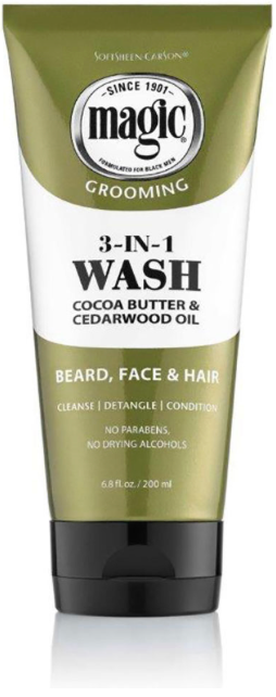 Magic Grooming 3-In-1 Beard Wash With Almond Oil