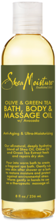 Shea Moisture - Olive & Green Tea Bath, Body & Massage Oil 8.oz