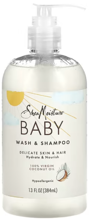 Shea Moisture - Baby Wash & Shampoo, 100% Virgin Coconut Oil, 13 fl oz (384 ml)