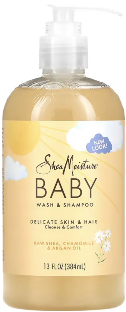 Shea Moisture - Baby Top-tot-teen Wash & Shampoo - Kamille & Argan - 384 ml
