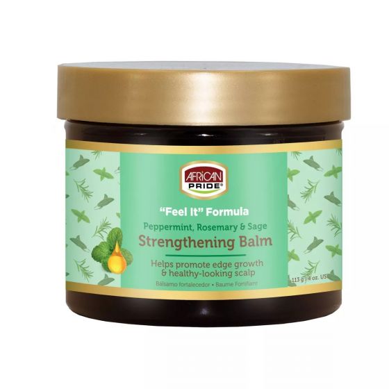 African Pride -  Pepperment & Rosemary Strengthening Balm 4oz.