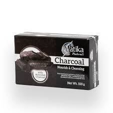 Vatika -  Charcoal Nourish & Cleansing soap (100g)