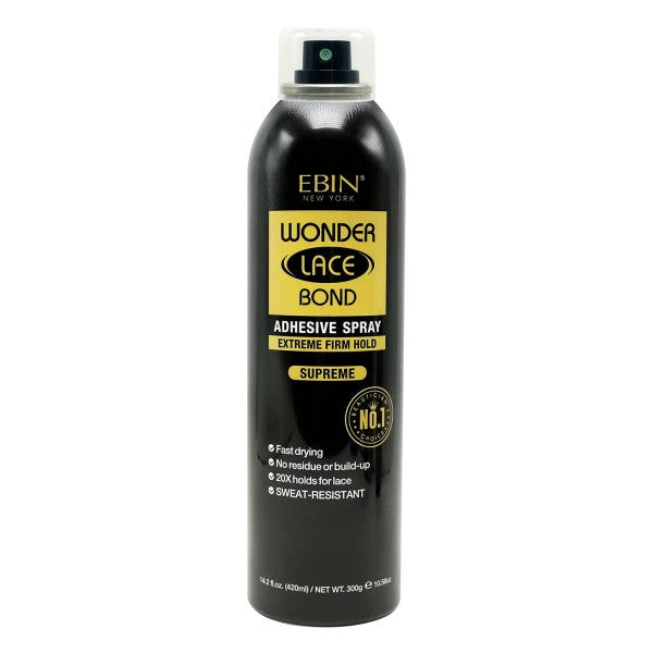 Ebin Wonder Lace Bond Adhesive Spray Supreme Black 420ml