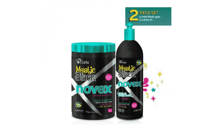 NOVEX-- Mystic Black Hair Mask 1kg & Leave-in 500ml