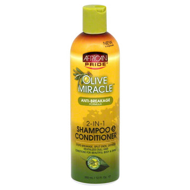 African Pride - Olive Miracle Anti Breakage 2 in 1 Shampoo & Conditioner 355ml