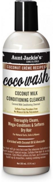 Aunt Jackie's - Coconut Creme - Coco Wash Coconut Milk Conditioning Cleanser 12oz