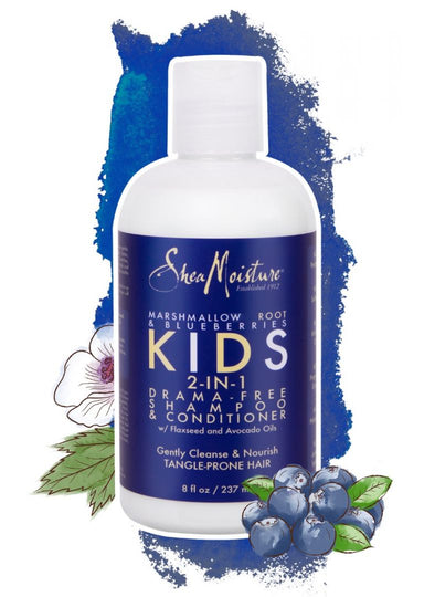 Shea Moisture - Marshmallow Root & Blueberries Kids 2-In-1 Drama-Free Shampoo & Conditioner 8oz