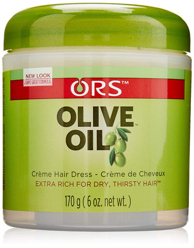 Organic - Olive Oil Hair Dress Creme (Extra Rich for Dry Thirsty Hair) 6oz