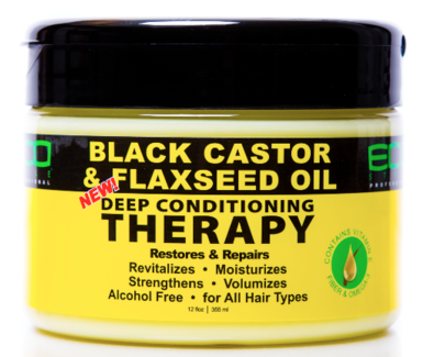Eco Style - Black Castor & Flaxseed Oil Deep Conditioning Therapy 12oz