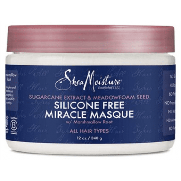 Shea Moisture - Sugarcane Extract & Meadow foam Seed Silicone Free Miracle Masque 12oz