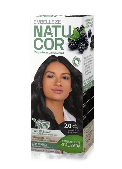 Natucor - Vegan Hair Color Smooth Black 2.0