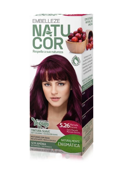 Natucor - Vegan Hair Color Dark Marsala 5.26