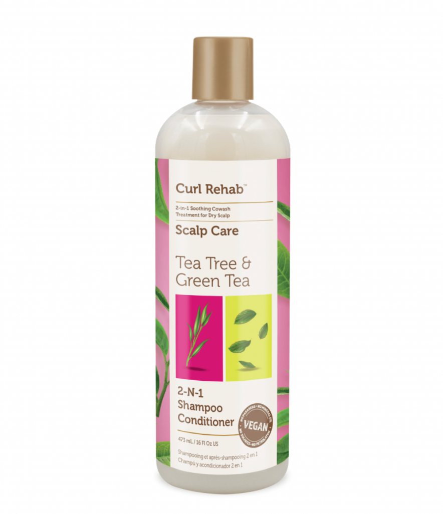 Curl Rehab - Tea Tree Oil & Green Tea 2-in-1 Shampoo Conditioner 16 oz.