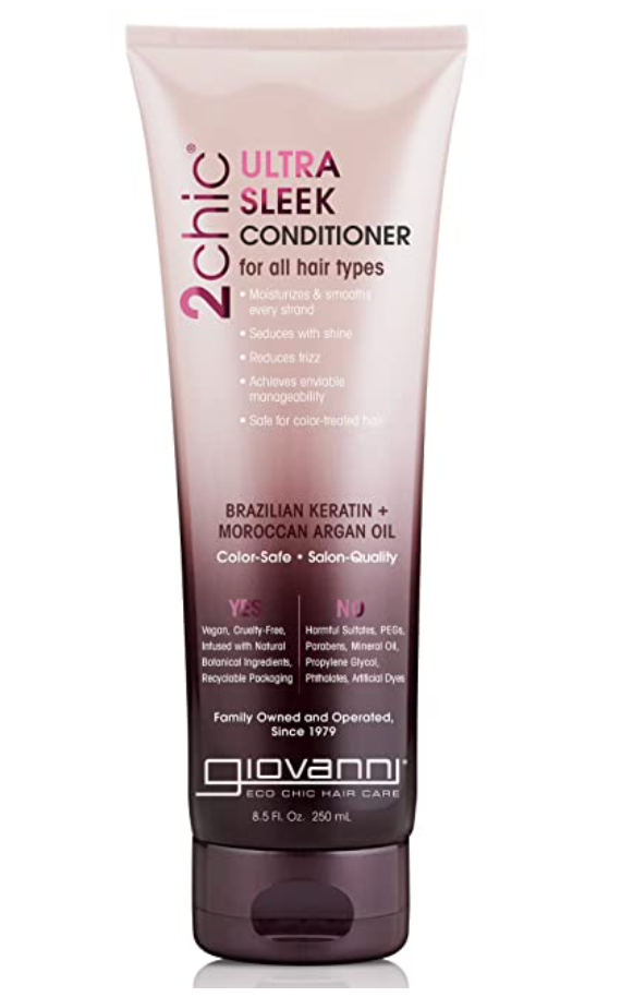 Giovanni 2chic Brazilian Keratin and Argan Oil Ultra-Sleek Conditioner