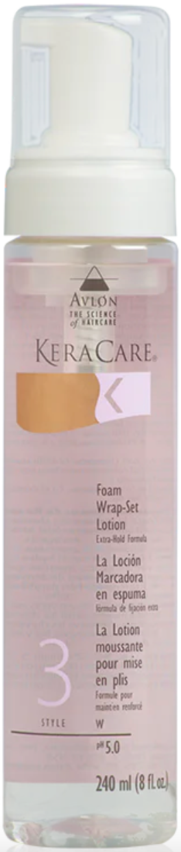 KeraCare - Foam Wrap-Set Lotion (extra Hold) 8oz