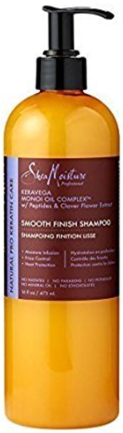 Shea Moisture - Professional Keravega Monoi Oil Complex Smooth Finish Shampoo, 16 fl.oz / 473 ml