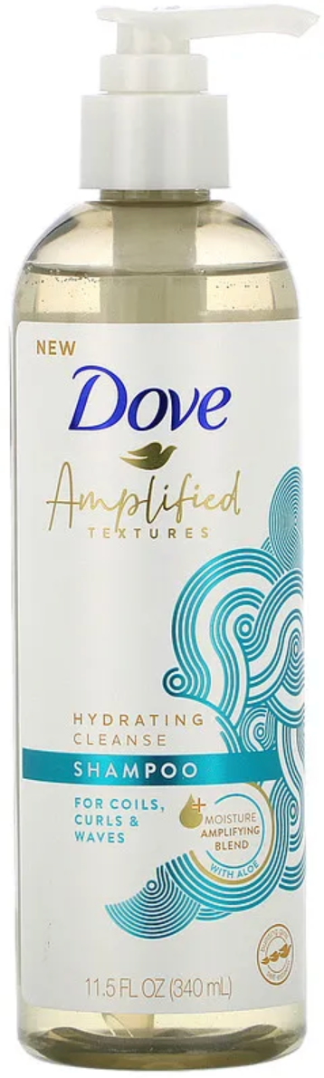 Dove - Amplified Textures  Hydrating Cleanse Shampoo  11.5 fl oz (340 ml)