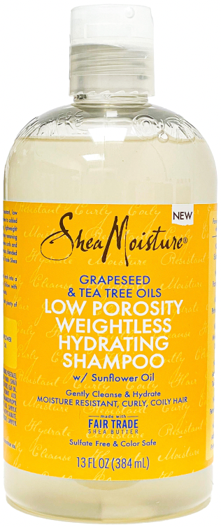 Shea Moisture - Grapeseed & Tea Tree Oils Low Porosity Weightless Hydrating Shampoo 384ml
