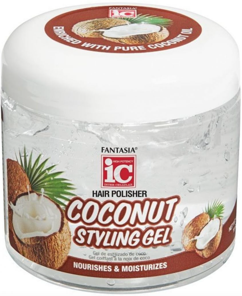 Fantasia IC Hair Polisher Coconut Styling Gel 454g
