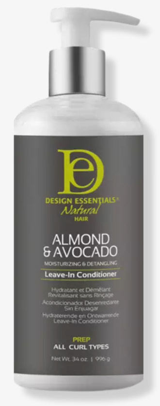 Design Essentials - Almond & Avocado Moisturizing & Detangling Leave-In Conditioner 34.oz
