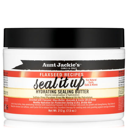 Aunt Jackie's - Flaxeed Seal It Up - Hydrating Sealing Butter 7.5oz