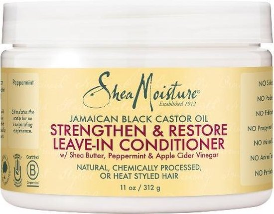 Shea Moisture - Jamaican Black Castor Oil Strengthen, Grow & Restore Leave-In Conditioner (11oz)
