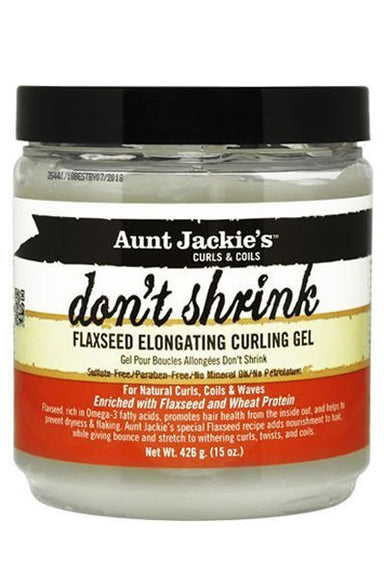 Aunt Jackie's - Flaxseed Don't Shrink - Elongating Curling Gel 15oz