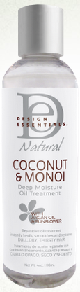 Design Essentials - Coconut & Monoi Deep Moisture Oil Treatment 4oz