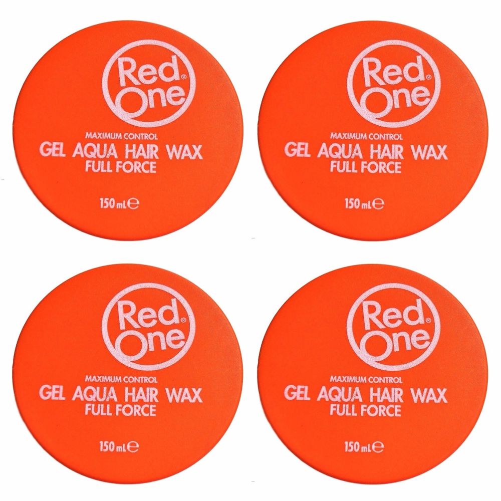 RedOne - Orange Aqua Hair Gel Wax 4x