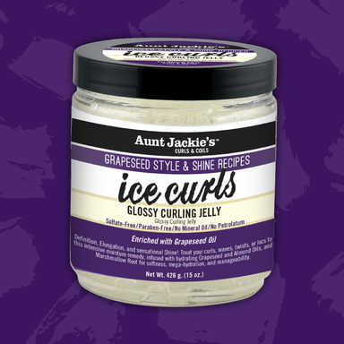 Aunt Jackie's - Grapeseed Ice Curls - Glossy Curling Jelly 15oz