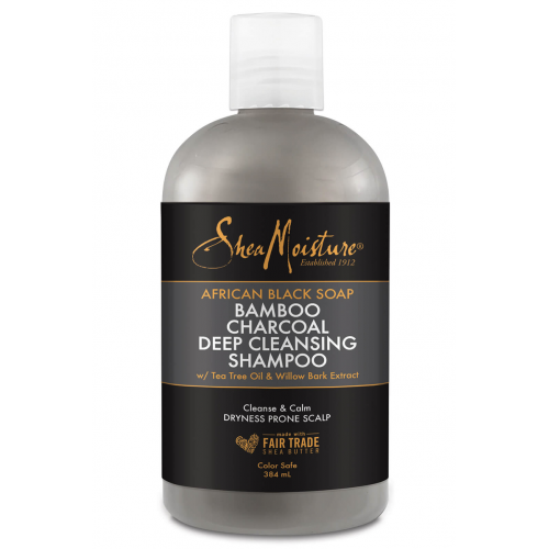 Shea Moisture - African Black Soap Bamboo Charcoal Deep Cleansing Shampoo 13oz