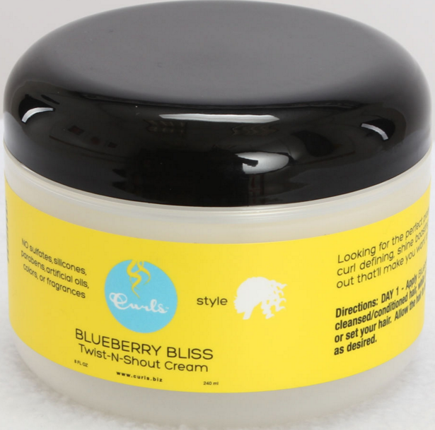 Curls - Blueberry Bliss Twist-N-Shout Cream 8oz