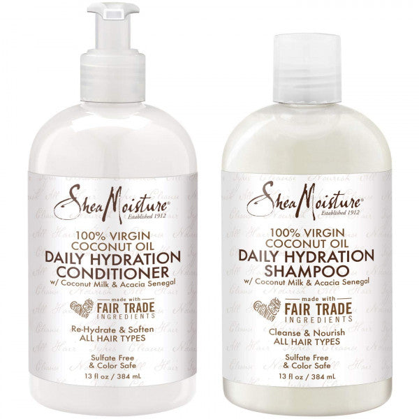 Shea Moisture - 100% Virgin Coconut Oil Daily Hydration Shampoo & Conditioner Set